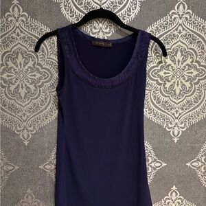 The Limited Purple Sleeveless Tank Top